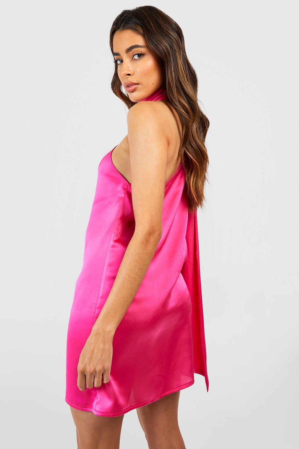 Boohoo satin slip store dress